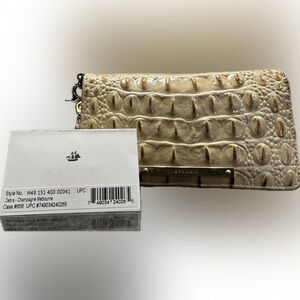 Brahmin Tan Crocodile Embossed Women's Bag